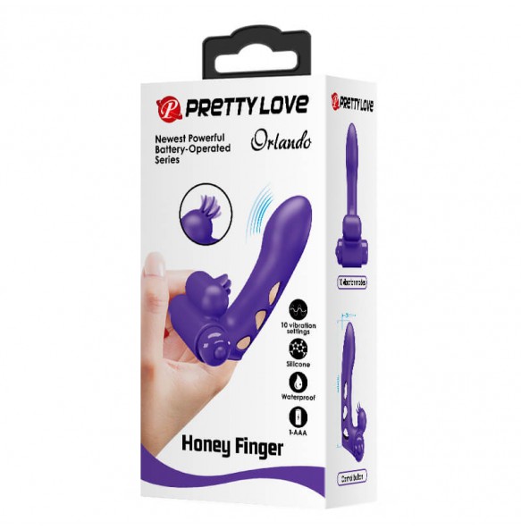 PRETTY LOVE - Orlando Finger Vibrator (Purple)